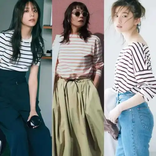 衣服不需要买太多,四五十岁的女性准备条纹单品,时尚又实用
