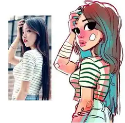 漂亮女孩被转化成二次元是什么体验