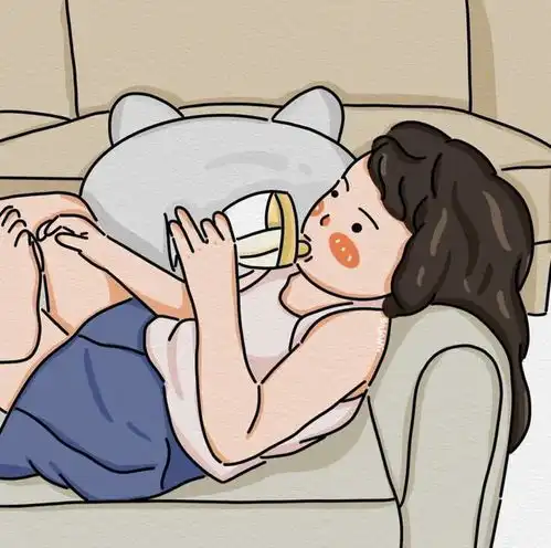 情侣摆烂头像,一起躺平吧