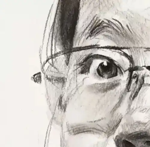 教你画戴眼镜的长发女青年素描头像,还不速来学习......