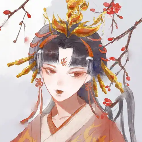 古风插画一组古风美女头像,大眼萌妹,仙女姐姐,萝莉御姐,满足一年所需