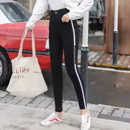 实拍加绒加厚新款魔术裤紧身弹力打底裤女外穿长裤黑色显瘦小脚裤女淑女百搭