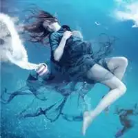 水中女孩图片大全微信头像图片大全