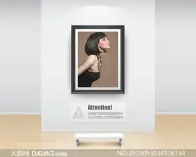 乌黑齐肩短发美女侧面摄影高清图片