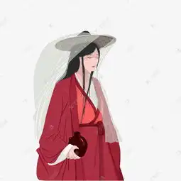 潇洒的侠女手绘高清图素材图片免费下载千库网