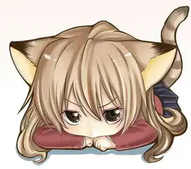 萌哒哒的卡通女生图片