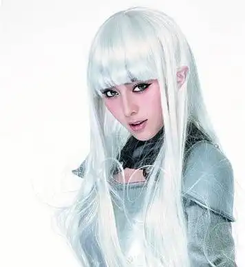 求白发美女图