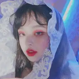 蓝色意境的女生唯美头像