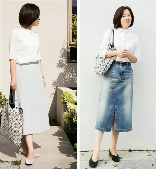 一个中年女人想要保持魅力,显示时髦感,体现个人品位