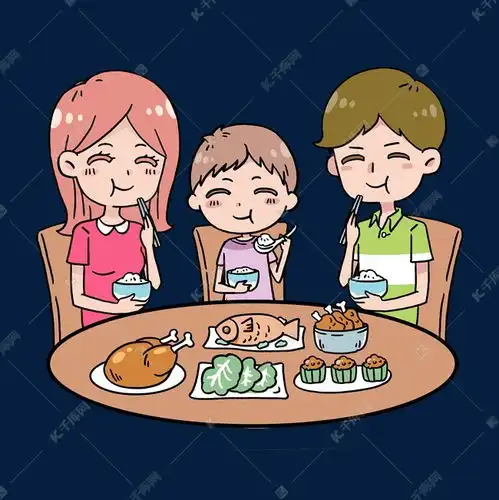 一起吃饭的一家三口素材图片免费下载千库网