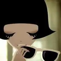 女生头像短发手拿枪