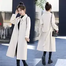 现货2023年秋冬季新款女装时尚气质双面羊毛大衣女