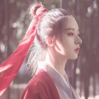 古风头像女唯美孤傲古风红衣女子图片