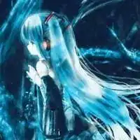 qq女生蓝色头像