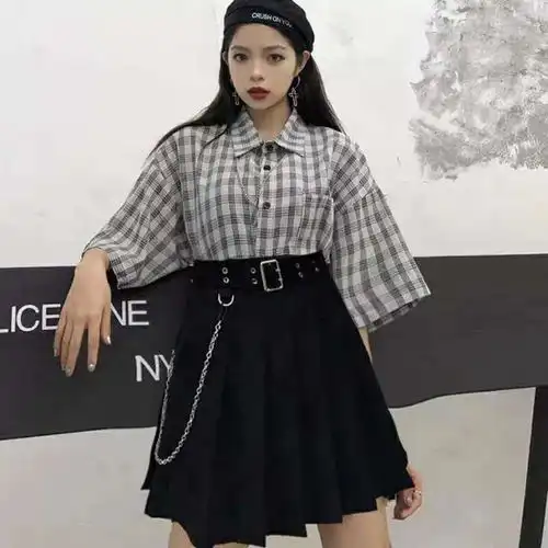 宝藏半身裙也能穿出大长腿这么穿搭做长腿少女,夏日必剁手裙子