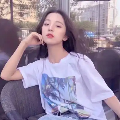 韩国清纯长发女生头像