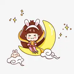 卡通手绘小清新中秋元素图片素材其他格式下载动漫人物大全