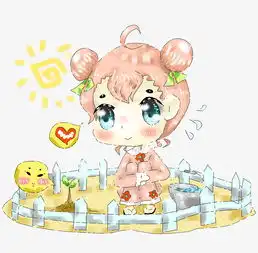 卡通厚涂种植树苗的小女孩png图片素材其他格式下载动漫人物大全