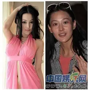 娱乐圈女神是水货美女明星卸妆变村姑