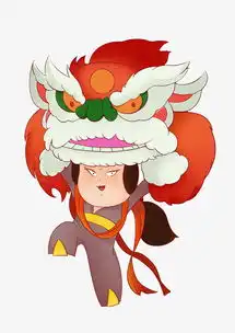 手绘元宵节古风美女人物舞狮子插画图片素材psb格式下载动漫人物大全