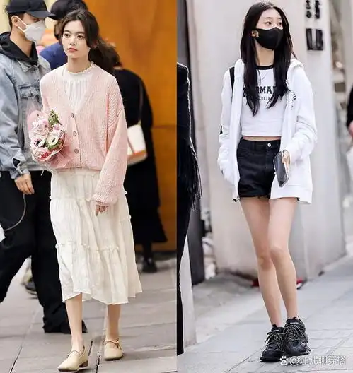 时尚街拍记录了女生们的穿搭,更是记录了美