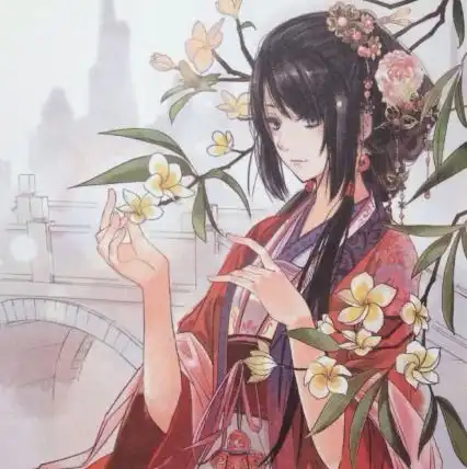 古风动漫女生头像玉容寂寞泪阑干,梨花一枝春带雨