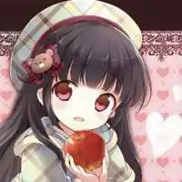 动漫呆萌大眼女生头像微信头像图片大全