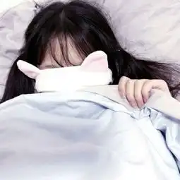可爱挡脸00后女生头像