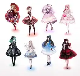 手绘插画线稿手稿黑白素材少女服装设堆糖,美好生活研究所