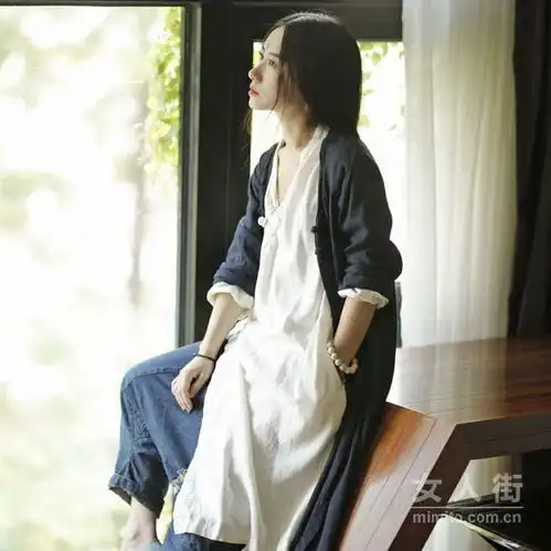 文艺少女气质搭配,棉麻带来森女情怀