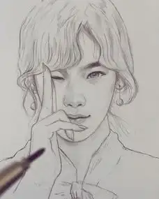 速写,把少女们画的美翻天