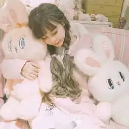 少女贩售机女生头像女头玩偶兔子软萌堆糖,美好生活研究所