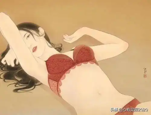 日本美女画家笔下的女性,如云如雾又如风,清丽淡雅,韵味十足