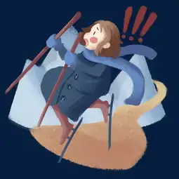 冬季旅游滑雪的小女孩图片素材其他格式下载动漫人物大全