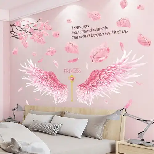 网红墙贴画贴纸少女心卧室床头背景墙房间装饰品ins壁纸墙纸自粘