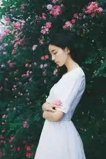 气质型女生唯美皮肤仙气十足在转角之后扣上故事门锁