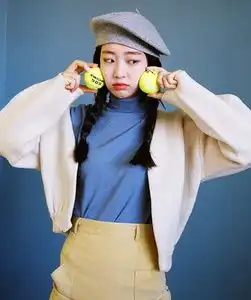 皮少女韩国官网代购16开春zipper日系原宿纯色短款针织开衫