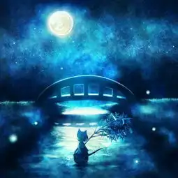 求十张蓝调的雪夜高清图,做qq头像用