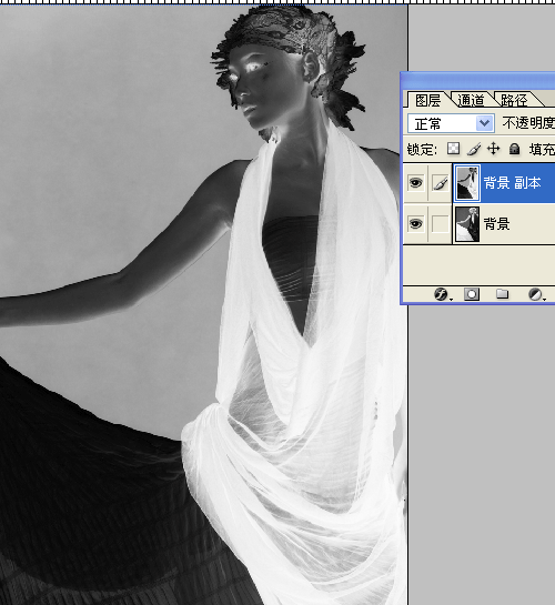 photoshop打造美女速写效果