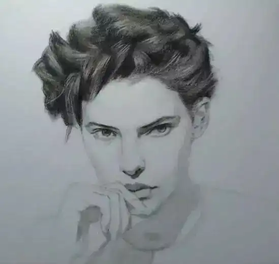 人物头像素描教程来自立陶宛的粉红火烈鸟