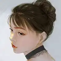 干净透明的绝美美女手绘头像微信头像图片大全