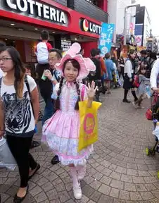 实拍东京原宿的卡哇伊少女
