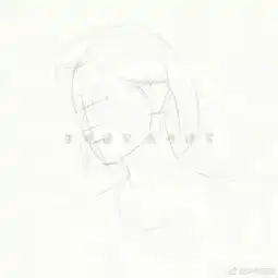 速写美女头像,教你如何画出五官神韵