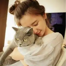 最新气质美女和萌猫咪头像大全小清新女生手抱动物头像2018