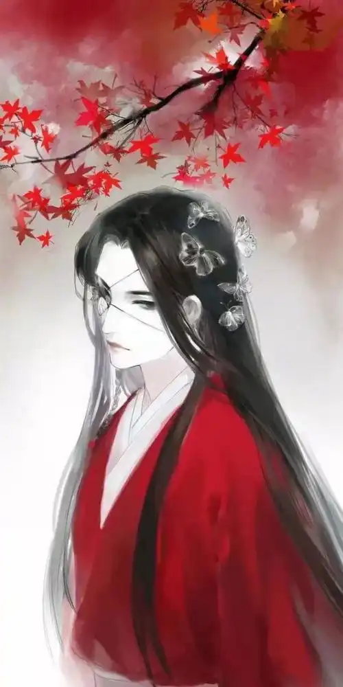 古风壁纸红衣似火倾国倾城