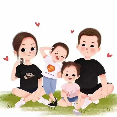 背景图片相亲相爱一家人