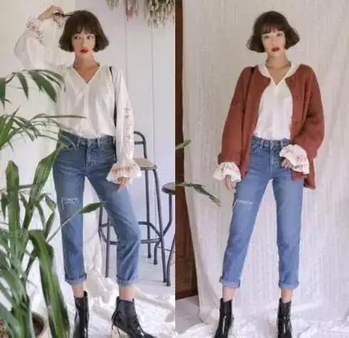 短发女生俏皮搭配,让今年过年时尚继续