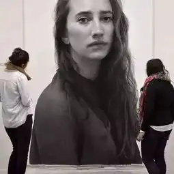 如何驾驭大画幅素描美女一根木炭条搞定