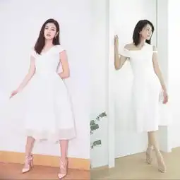 高圆圆不愧是国民女神虽然撞衫但是完胜同穿白裙的陈妍希