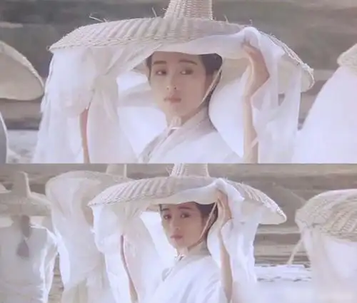 白色斗笠的古装美女巩皇霸气十足,朱茵唯美,彭小苒很惊喜
